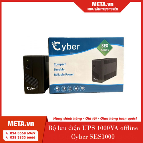 Bộ lưu điện UPS 1000VA offline Cyber SES1000