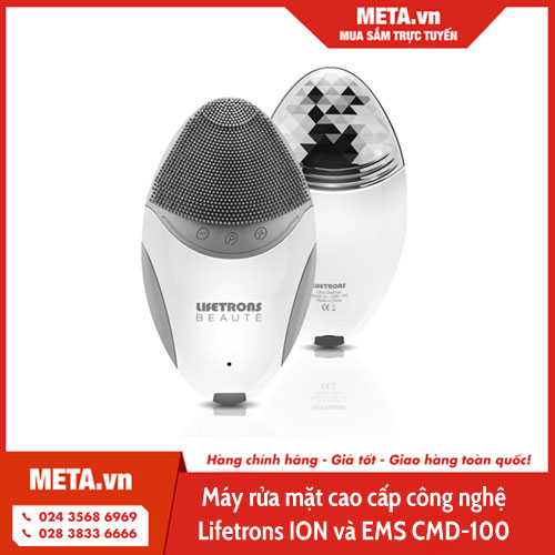 Máy rửa mặt cao cấp công nghệ Lifetrons ION và EMS CMD-100