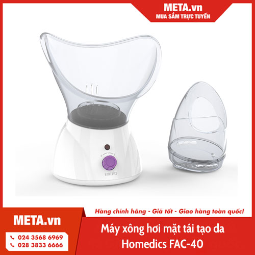 Máy xông hơi mặt tái tạo da Homedics FAC-40