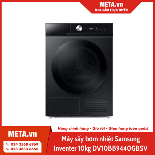 Máy sấy bơm nhiệt Samsung Inventer 10kg DV10BB9440GBSV
