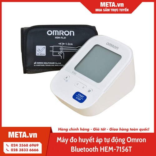 Máy đo huyết áp bắp tay Omron HEM-7156T (có kết nối Bluetooth)