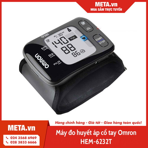 Máy đo huyết áp cổ tay Omron HEM-6232T