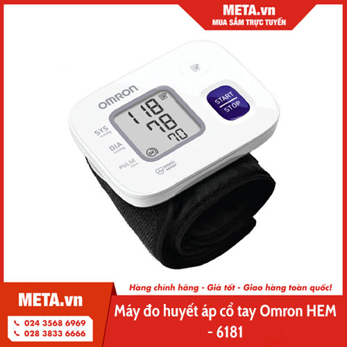 Máy đo huyết áp cổ tay Omron HEM-6181