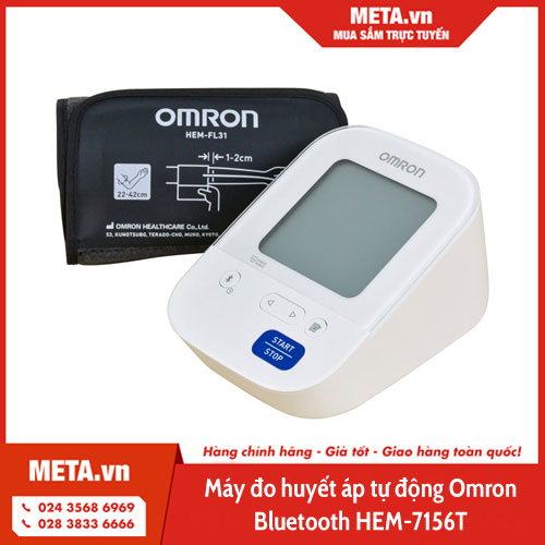 Máy đo huyết áp tự động Omron Bluetooth HEM-7156T