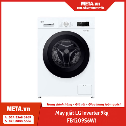Máy giặt LG Inverter 9kg FB1209S6W1