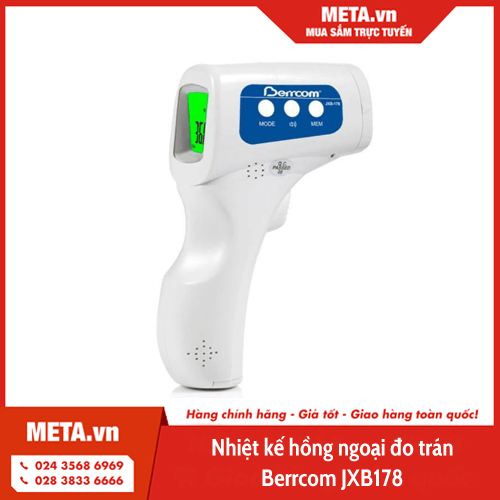 Nhiệt kế hồng ngoại đo trán Berrcom JXB178