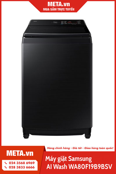 Máy giặt Samsung Inverter 19kg AI Wash WA80F19B9BSV