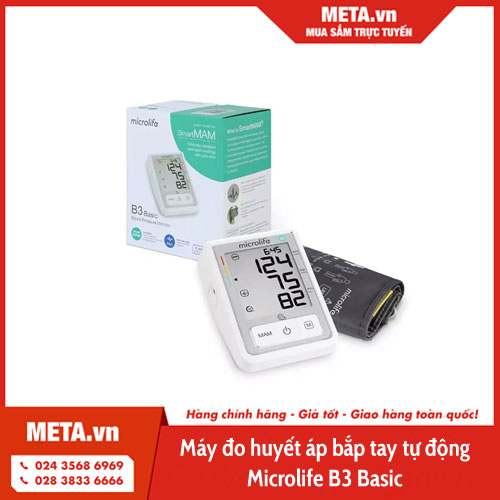 Máy đo huyết áp bắp tay tự động Microlife B3 Basic