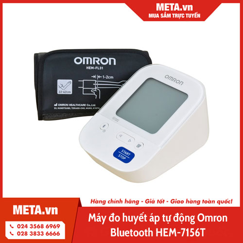 Máy đo huyết áp tự động Omron Bluetooth HEM-7156T