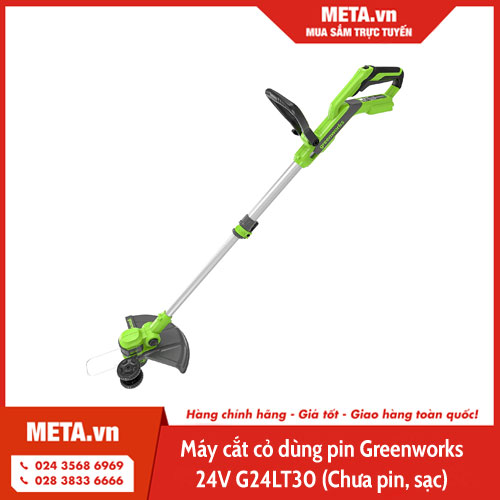Máy cắt cỏ dùng pin Greenworks 24V G24LT30 (Chưa pin, sạc)