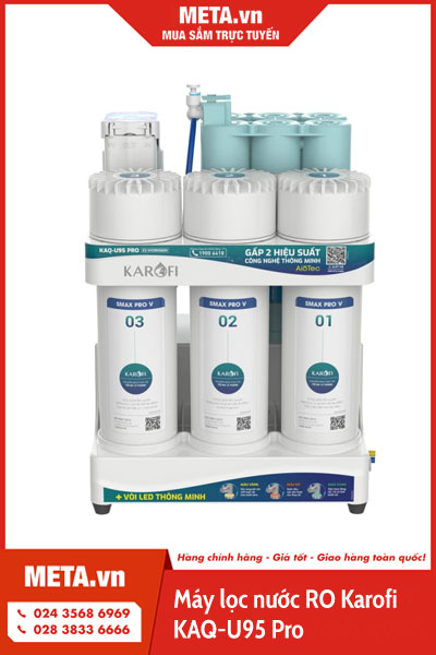Máy lọc nước RO Karofi KAQ-U95 Pro