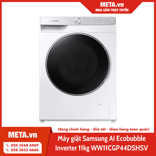 Máy giặt Samsung AI Ecobubble Inverter 11kg WW11CGP44DSHSV