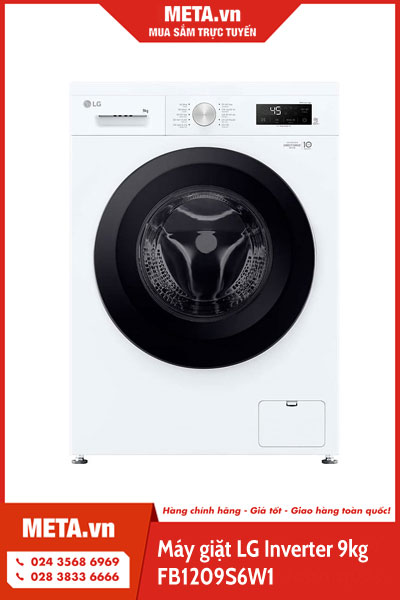 Máy giặt LG Inverter 9kg FB1209S6W1