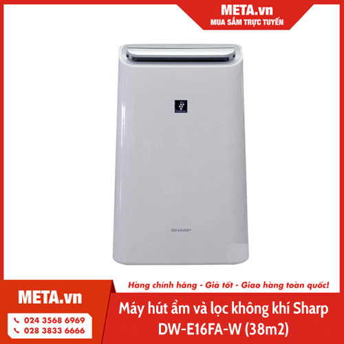 Máy lọc không khí và hút ẩm Sharp DW-E16FA-W