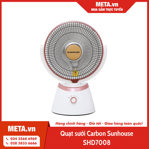 Quạt sưởi Carbon Sunhouse SHD7008