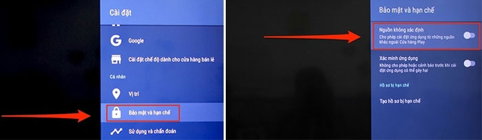 xác nhận để tiếp tục quá trình cài đặt