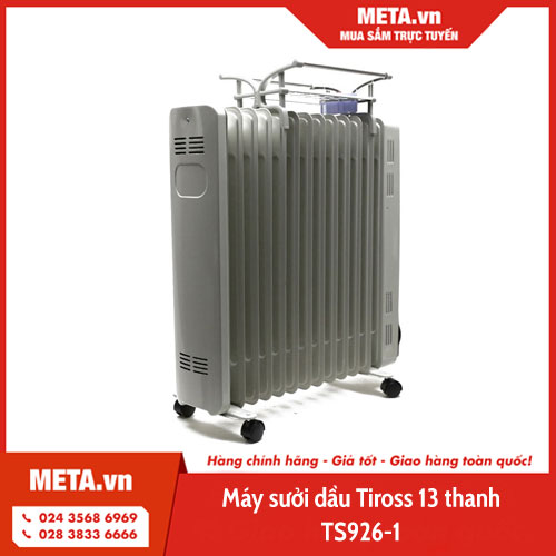 Máy sưởi dầu Tiross 13 thanh TS926-1
