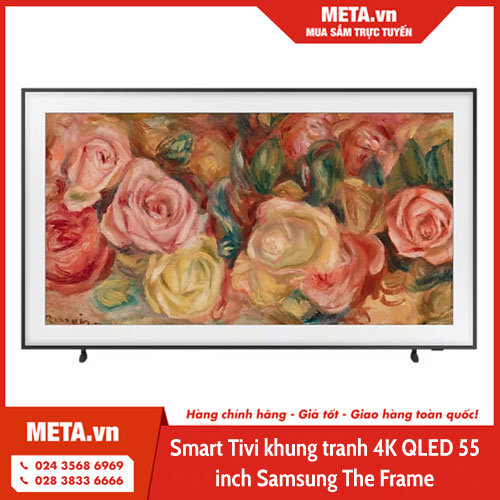 Smart Tivi khung tranh 4K QLED 55 inch Samsung The Frame QA55LS03DAKXXV