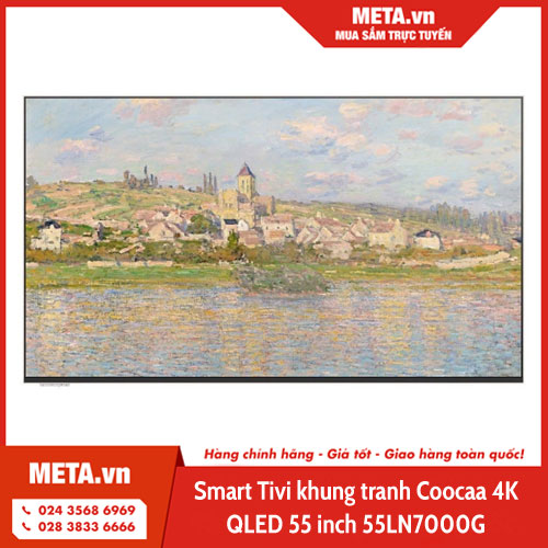 Smart Tivi khung tranh Coocaa 4K QLED 55 inch 55LN7000G