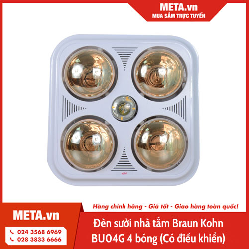 Đèn sưởi nhà tắm Braun Kohn BU04G 4 bóng