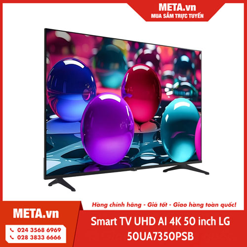 Smart TV UHD AI 4K 50 inch LG 50UA7350PSB
