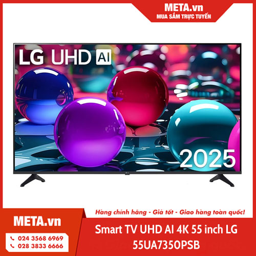 Smart TV UHD AI 4K 55 inch LG 55UA7350PSB 