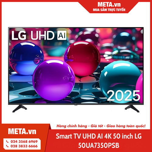 Smart TV UHD AI 4K 50 inch LG 50UA7350PSB 