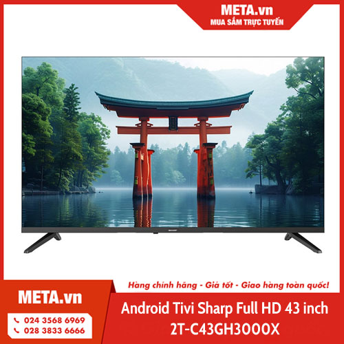 Android tivi Sharp Full HD 43 inch 2T-C43GH3000X
