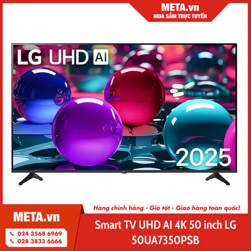 Smart TV UHD AI 4K 50 inch LG 50UA7350PSB