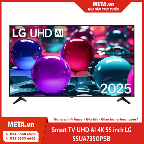 Smart TV UHD AI 4K 55 inch LG 55UA7350PSB
