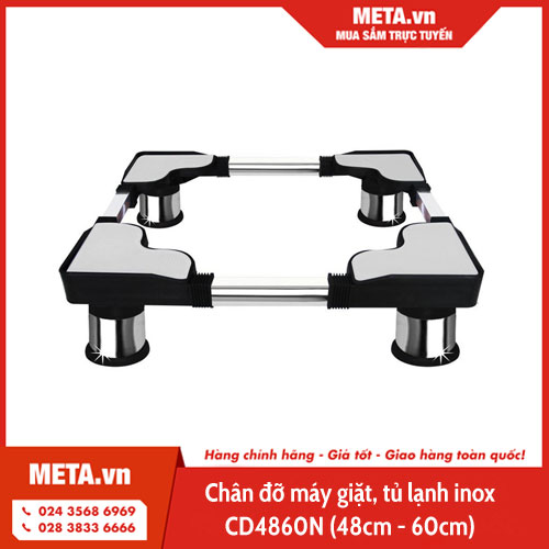 Chân đỡ máy giặt, tủ lạnh inox CD4860N