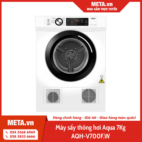 Máy sấy thông hơi Aqua 7Kg AQH-V700F.W