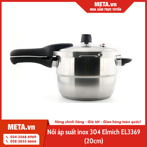 Nồi áp suất inox 304 Elmich EL3369 (20cm)
