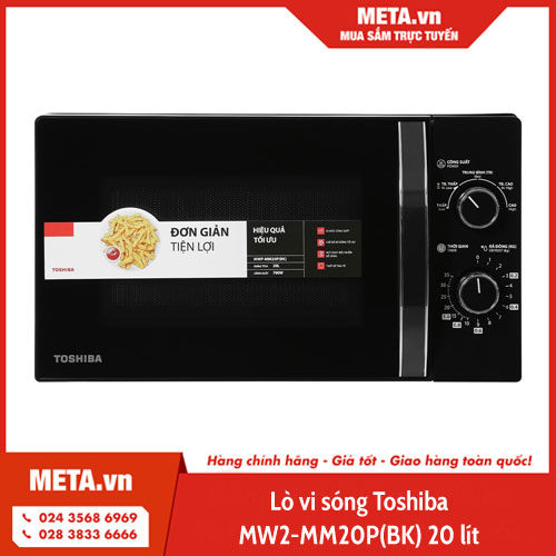 Lò vi sóng Toshiba MW2-MM20P(BK) 20 lít 