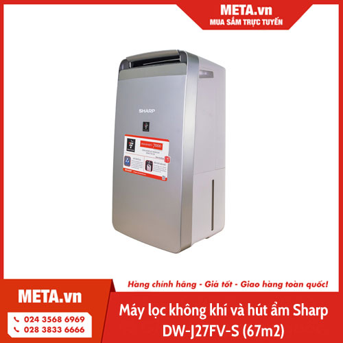 Máy lọc không khí và hút ẩm Sharp DW-J27FV-S (67m2)
