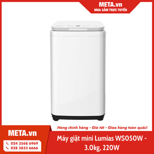 Máy giặt mini Lumias WS050W - 3.0kg, 220W 