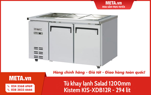 Tủ khay lạnh Salad 1200mm Kistem KIS-XDB12R - 294 lít