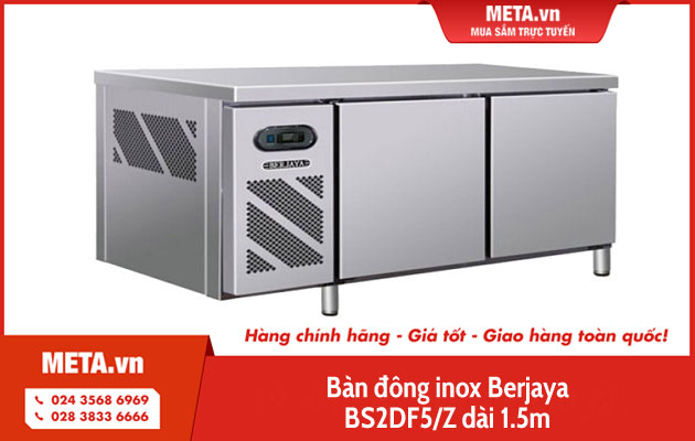 Bàn đông inox Berjaya BS2DF5/Z dài 1,5m 