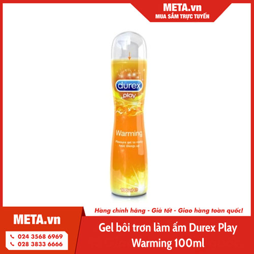 Gel bôi trơn làm ấm Durex Play Warming 100ml