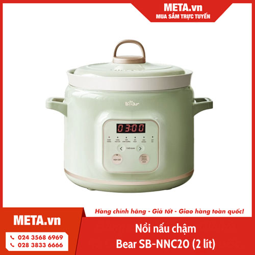 Nồi nấu chậm Bear SB-NNC20 (2 lít)  