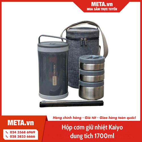 Hộp cơm giữ nhiệt Kaiyo dung tích 1.700ml 