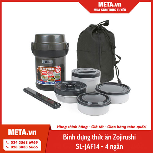 Bình đựng thức ăn Zojirushi SL-JAF14 - 4 ngăn  