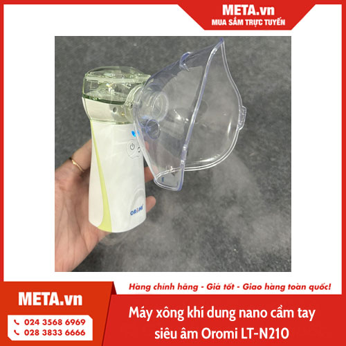 Máy xông khí dung nano cầm tay siêu âm Oromi LT-N210