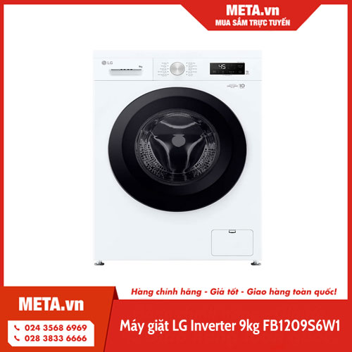 Máy giặt LG Inverter 9kg FB1209S6W1 