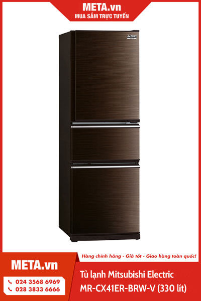 Tủ lạnh Mitsubishi Electric Inverter MR-CX41ER-BRW-V (330 lít)