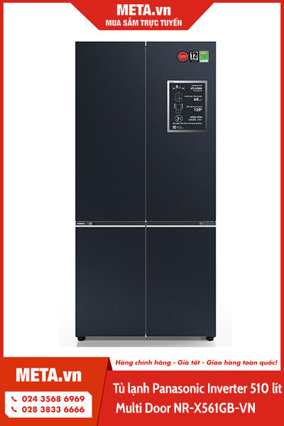 Tủ lạnh Panasonic Inverter 510 lít Multi Door NR-X561GB-VN 