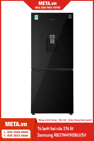 Tủ lạnh hai cửa ngăn đông dưới 276 lít Samsung RB27N4190BU/SV 