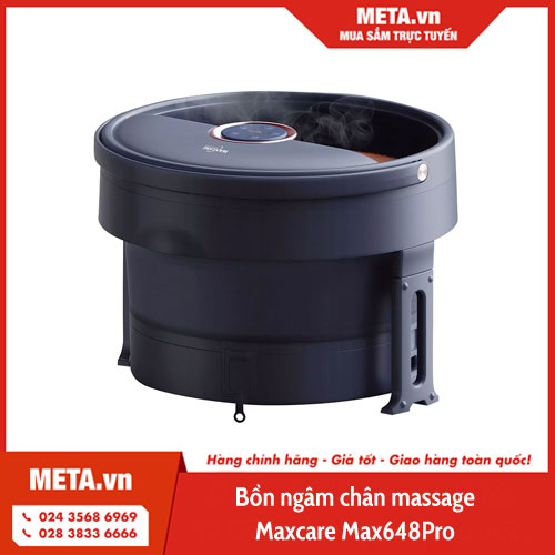 Bồn ngâm chân massage Maxcare Max648Pro (Gấp gọn, con lăn tự động) 