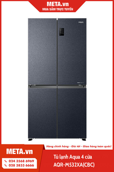Tủ lạnh AQUA 4 cửa AQR-M532XA(CBC)