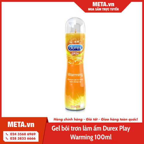 Gel bôi trơn làm ấm Durex Play Warming 100ml